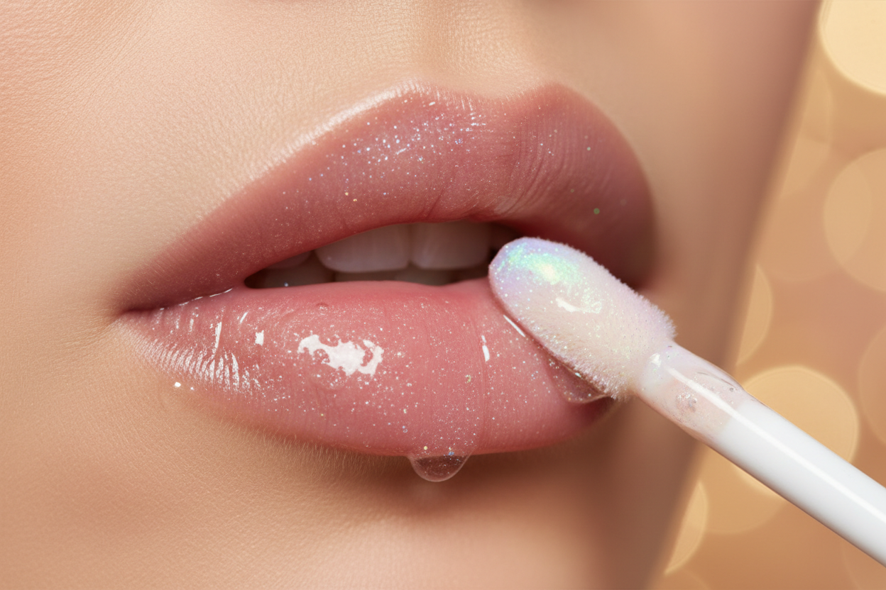 Crystal Lip Gloss Application