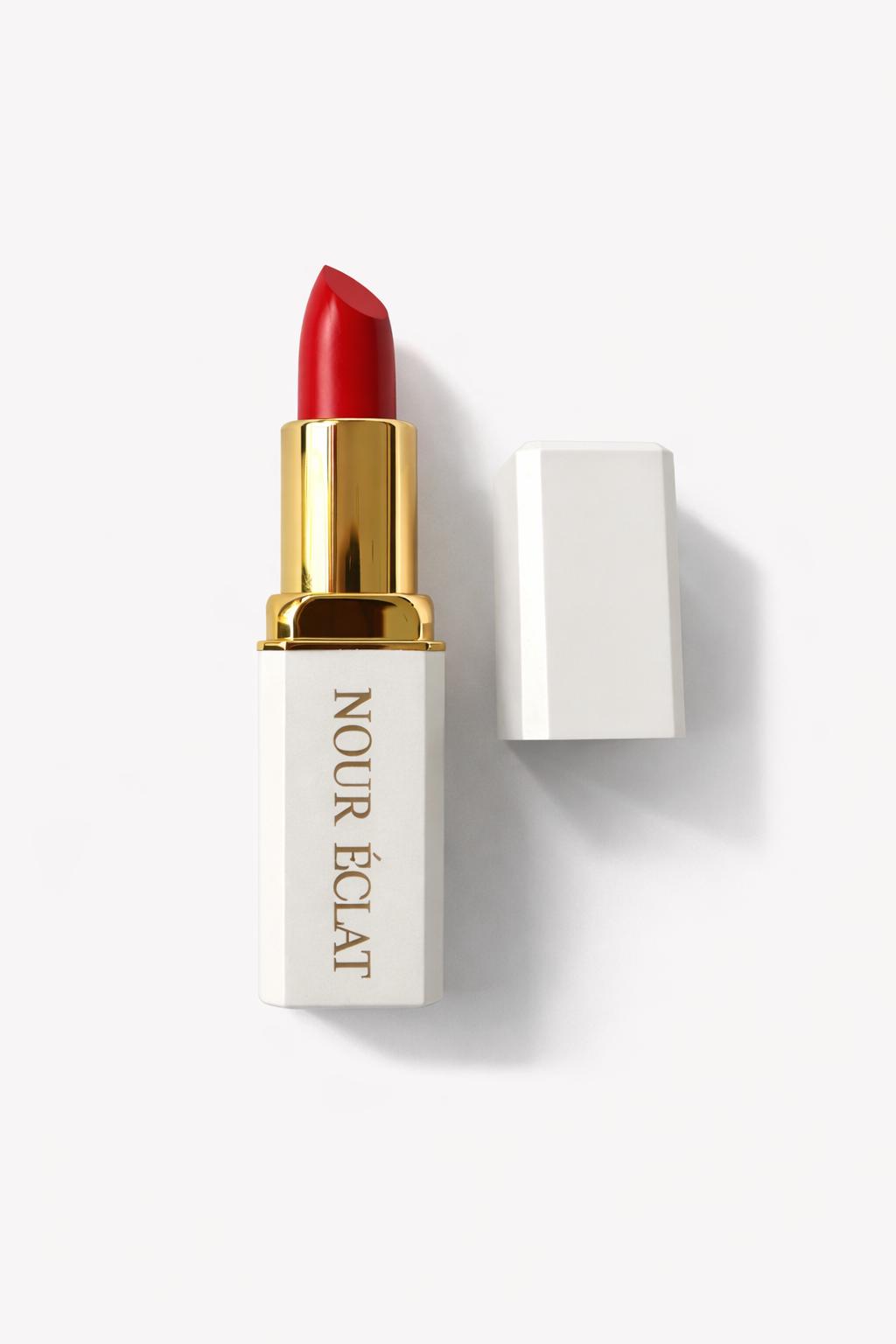 Scarlet Icon Luxury Lip Product - Bold Red Finish | NOUR ÉCLAT